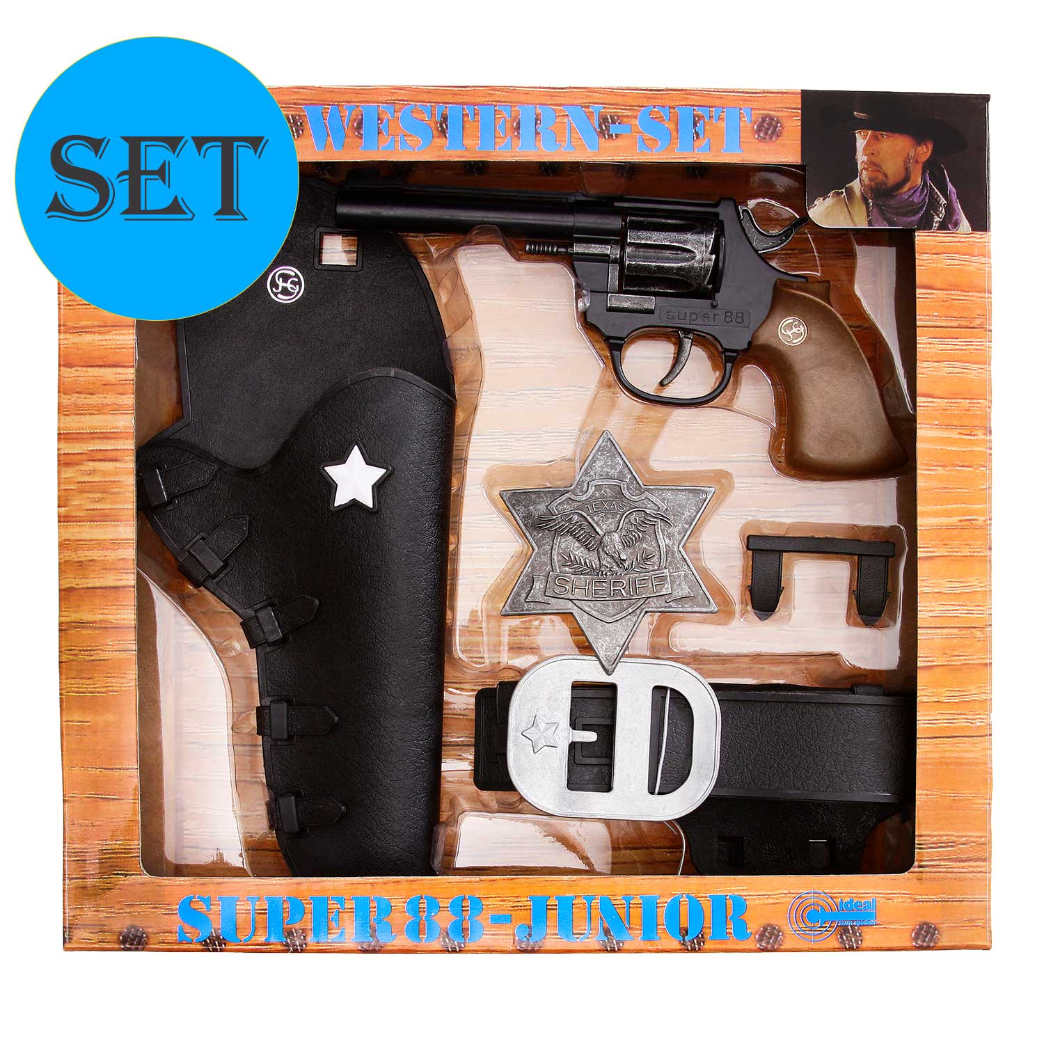 WESTERN-SET "Super88 Junior", 8-Schuß, ab 3 Jahren geeignet