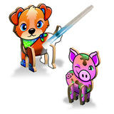 Create N Colour Malen mit Wasserstift Bauernhoftiere - Hund + Schwein