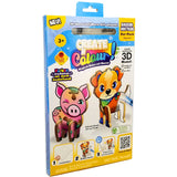 Bauer Create N Colour Malen mit Wasserstift Bauernhoftiere - Hund + Schwein