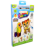Bauer Create N Colour Malen mit Wasserstift Meine Tierwelt - Puma + Papagei