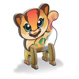 Bauer Create N Colour Malen mit Wasserstift Meine Tierwelt - Puma + Papagei