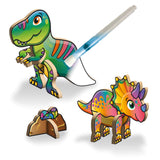 Create N Colour Malen mit Wasserstift Dinosaurier - T-Rex + Triceratops