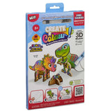 Bauer Create N Colour Malen mit Wasserstift Dinosaurier - T-Rex + Triceratops