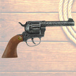 Spielzeug-Pistole Magnum grau antik 22cm