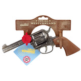 J.G. Schrödel Spielzeugpistole Magnum grau antik 22cm