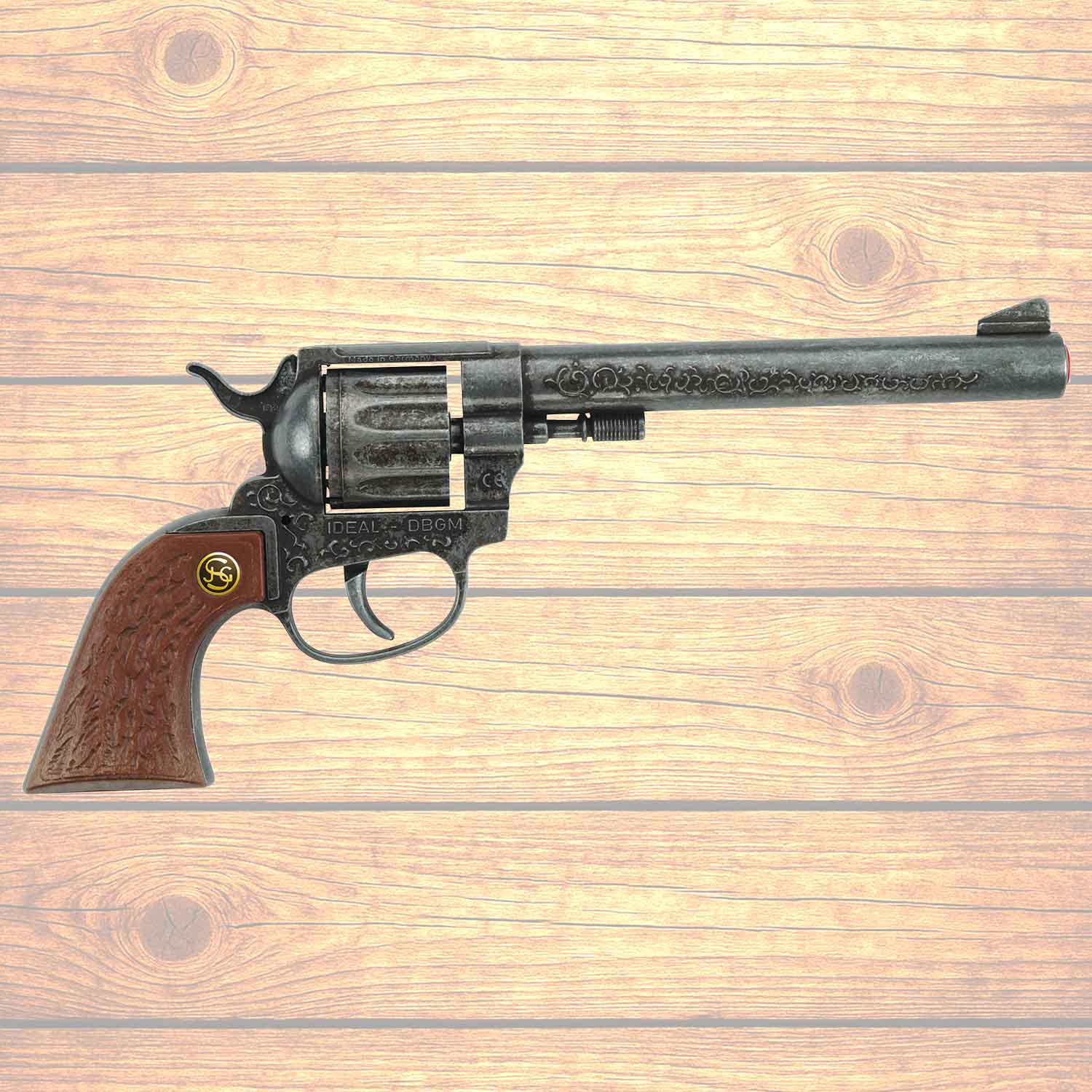 Spielzeug-Pistole Buntline braun 26cm