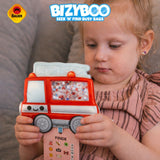 Bizyboo Beschäftigunstäschchen Feuerwehr rot, ab 2 Jahren geeignet