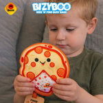 Bizyboo Beschäftigunstäschchen Pizza gelb, ab 2 Jahren geeignet