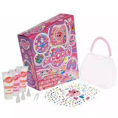 Bauer Decoden Magic DIY Set Glitzerstyle Kätzchen-Tasche & Anhänger-Set