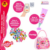 Bauer Decoden Magic Glitzerstyle Kätzchen-Tasche & Anhänger-Set