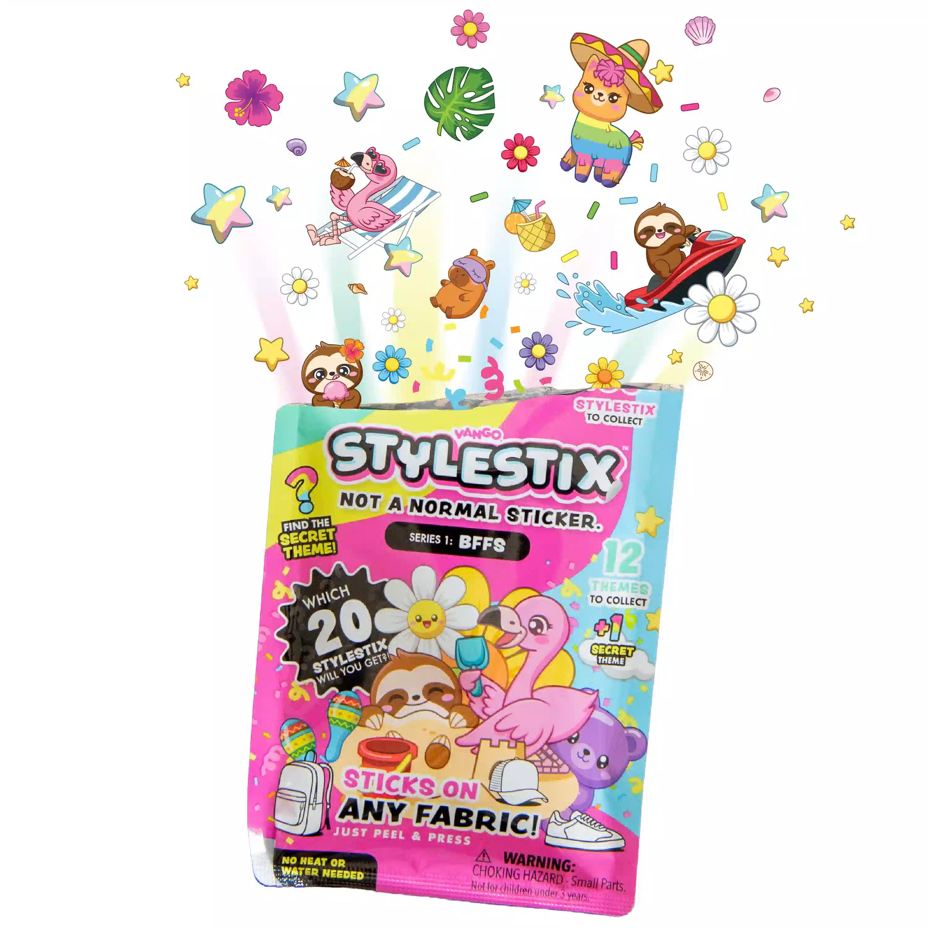 Stylestix Aufkleber, die ohne Bügeln und Wasser auf Textilien, Kunststoff, Glas, etc. halten