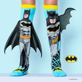 Farbenfrohe Socken mit Batman Muster und 3D Applikationen, 6-99 Jahre geeignet