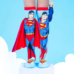 Farbenfrohe Socken mit Superman Muster und 3D Applikationen, 6-99 Jahre geeignet