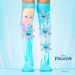 Farbenfrohe Socken mit Frozen Elsa und Anna Muster und 3D Applikationen, 6-99 Jahre geeignet