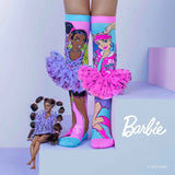 Farbenfrohe Socken mit Barbie Extra Vibes Muster und 3D Applikationen, 6-99 Jahre geeignet