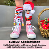 MADMIA Santa and Snowman Socken, Alter: 6-99 Jahre