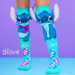 Farbenfrohe Socken mit Stitch Silver Muster und 3D Applikationen, 6-99 Jahre geeignet