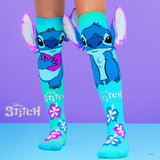 Farbenfrohe Socken mit Stitch Silver Muster und 3D Applikationen, 6-99 Jahre geeignet