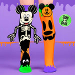 Farbenfrohe Socken mit Mickey glow in the dark Muster und 3D Applikationen, 6-99 Jahre geeignet