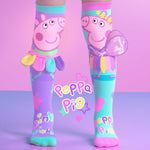 Farbenfrohe Socken mit Peppa Pig Fairy Muster und 3D Applikationen, 6-99 Jahre geeignet