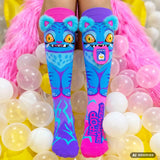 Farbenfrohe Socken mit KPop Demon Hunters Derpy Muster und 3D Applikationen, 6-99 Jahre geeignet