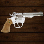 Kadett silber 19cm, 100-Schuß Pistole Western, ab 3 Jahren geeignet, silber