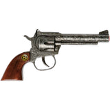 J.G. Schrödel Spielzeugpistole Sheriff antik 17,5cm, Holzgriff