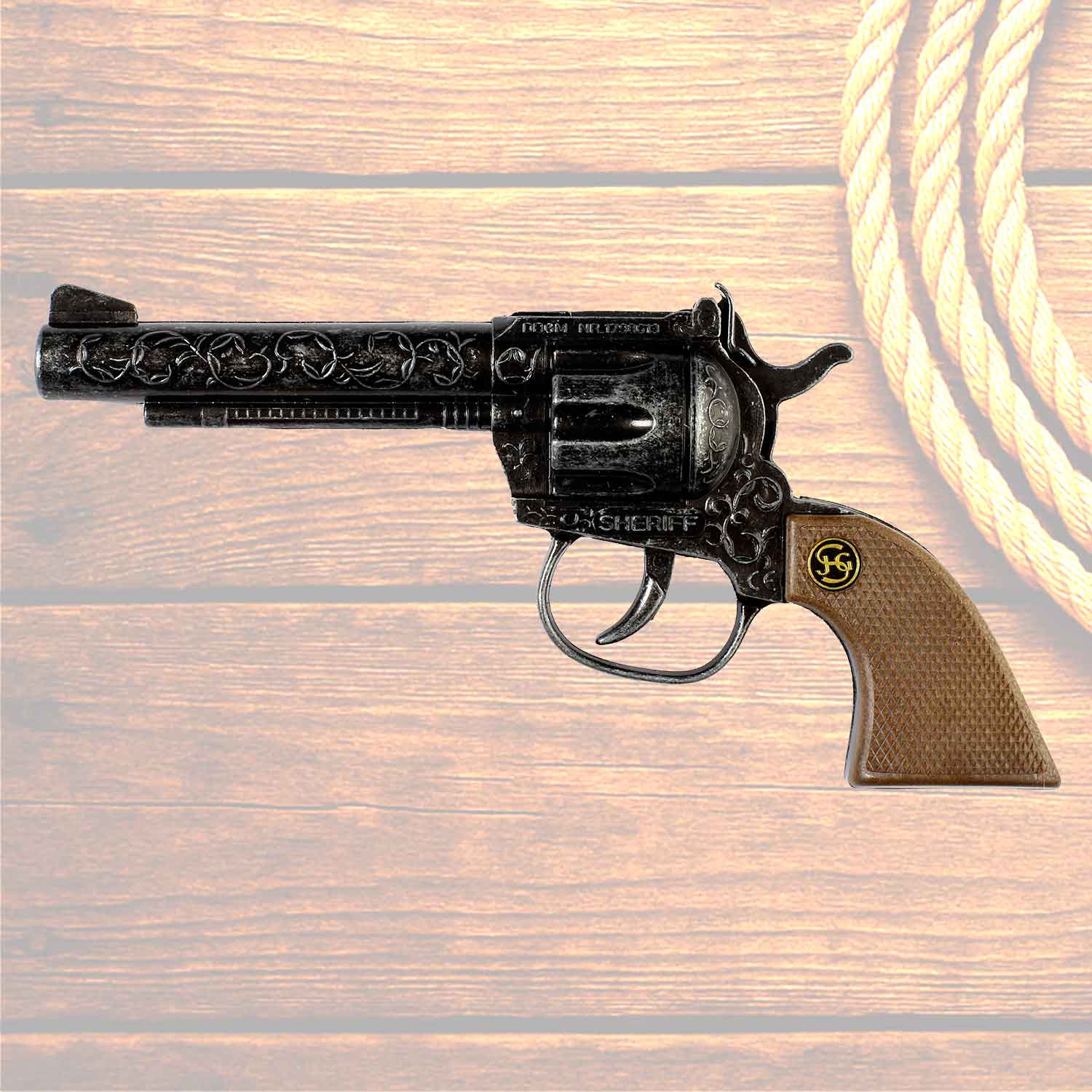 Sheriff antik 17,5cm, Spielzeug-Pistole, Tester