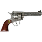 J.G. Schrödel Spielzeugpistole Marshall silber antik 22cm, Holzgriff