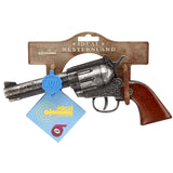 J.G. Schrödel Spielzeugpistole Marshall silber antik 22cm, Holzgriff