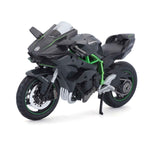 Motorradmodell Kawasaki Ninja H2R grau im Maßstab 1:12