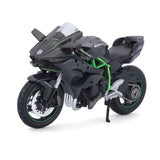 Motorradmodell Kawasaki Ninja H2R grau im Maßstab 1:12