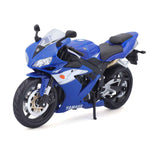 Motorradmodell Yamaha YZF-R1 blau im Maßstab 1:12