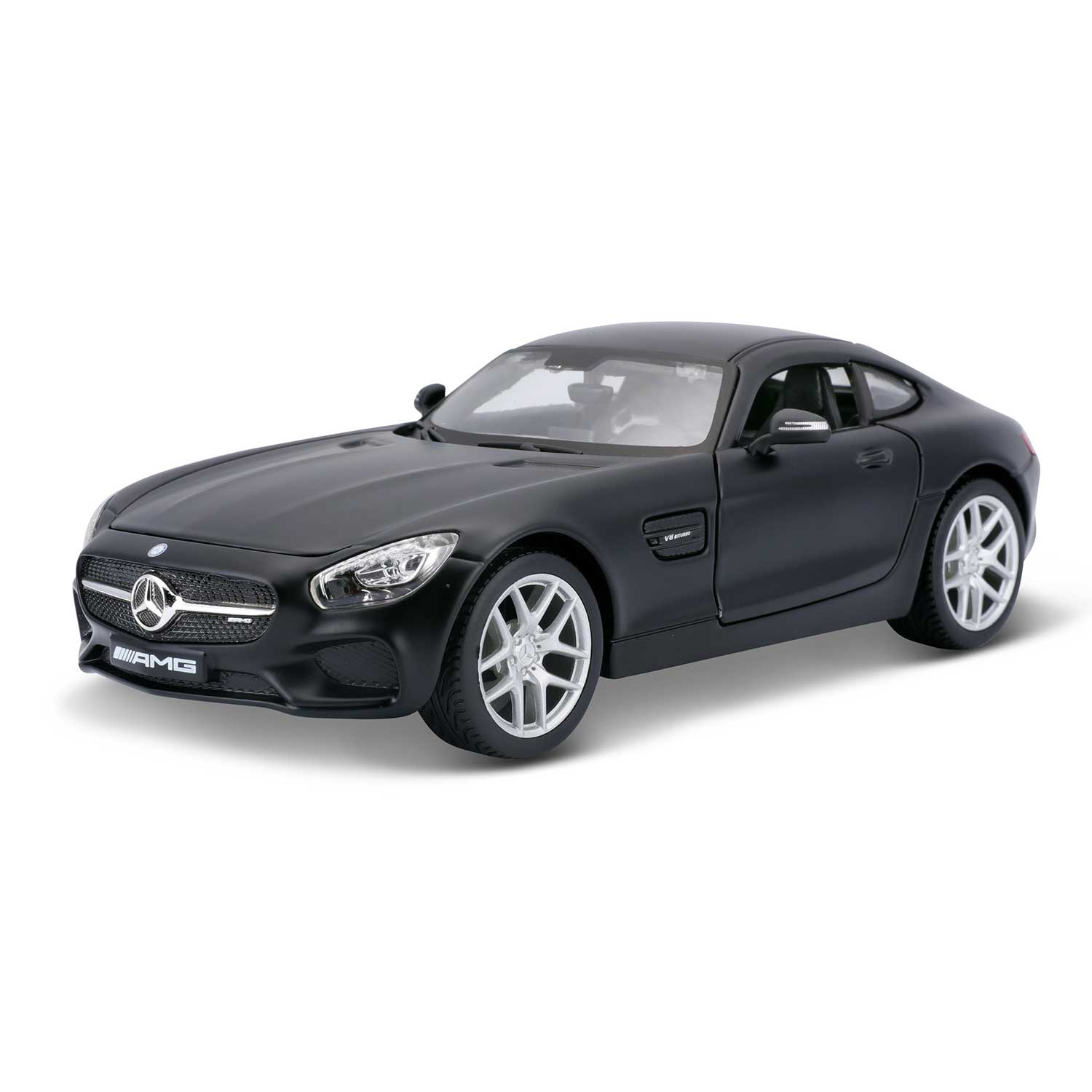 Modellauto Mercedes-Benz AMG GT matt schwarz im Maßstab 1:24