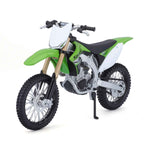 Motorradmodell Kawasaki KX 450F grün im Maßstab 1:12