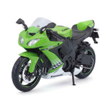 Motorradmodell Kawasaki Ninja ZX-10R grün im Maßstab 1:12