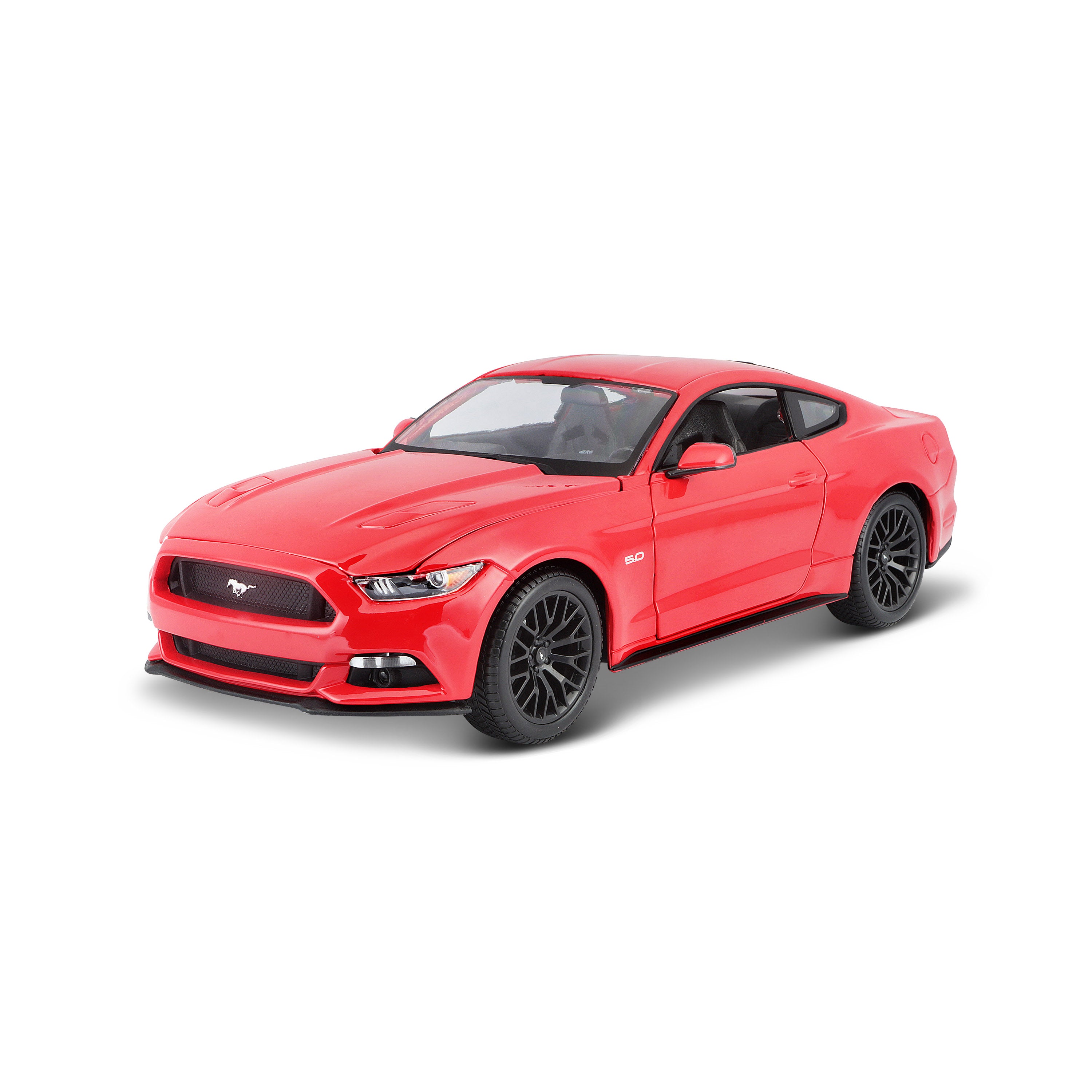 Modellauto Ford Mustang rot von 2015 im Maßstab 1:18