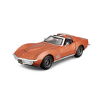 Modellauto Chevrolet Corvette  blau von 1970 im Maßstab 1:24