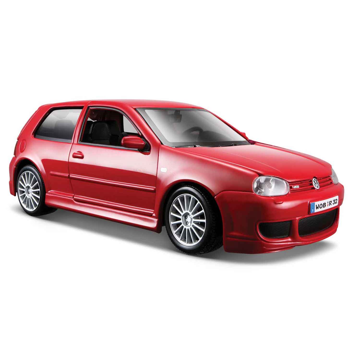 Modellauto VW Golf R32 rot im Maßstab 1:24