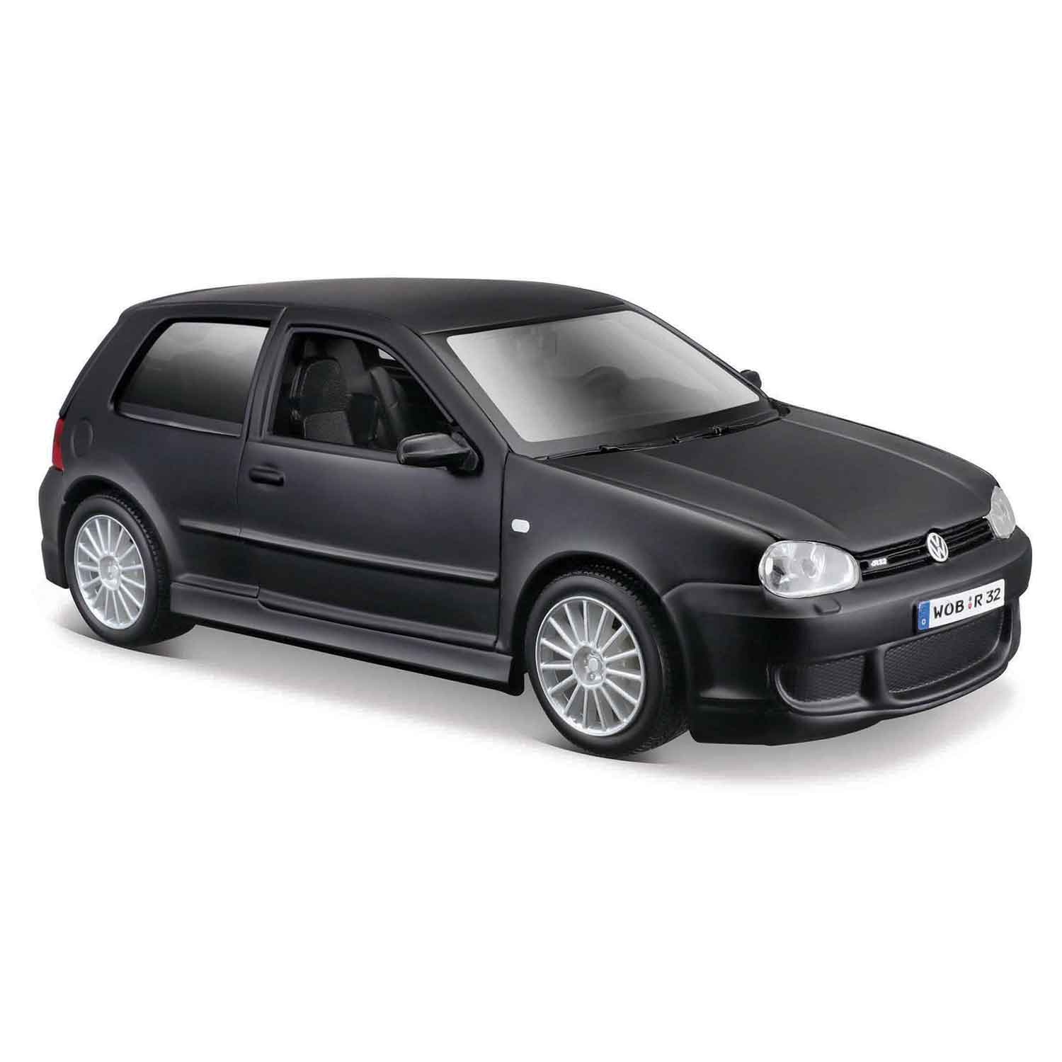 Modellauto VW Golf R32 matt schwarz 1:24