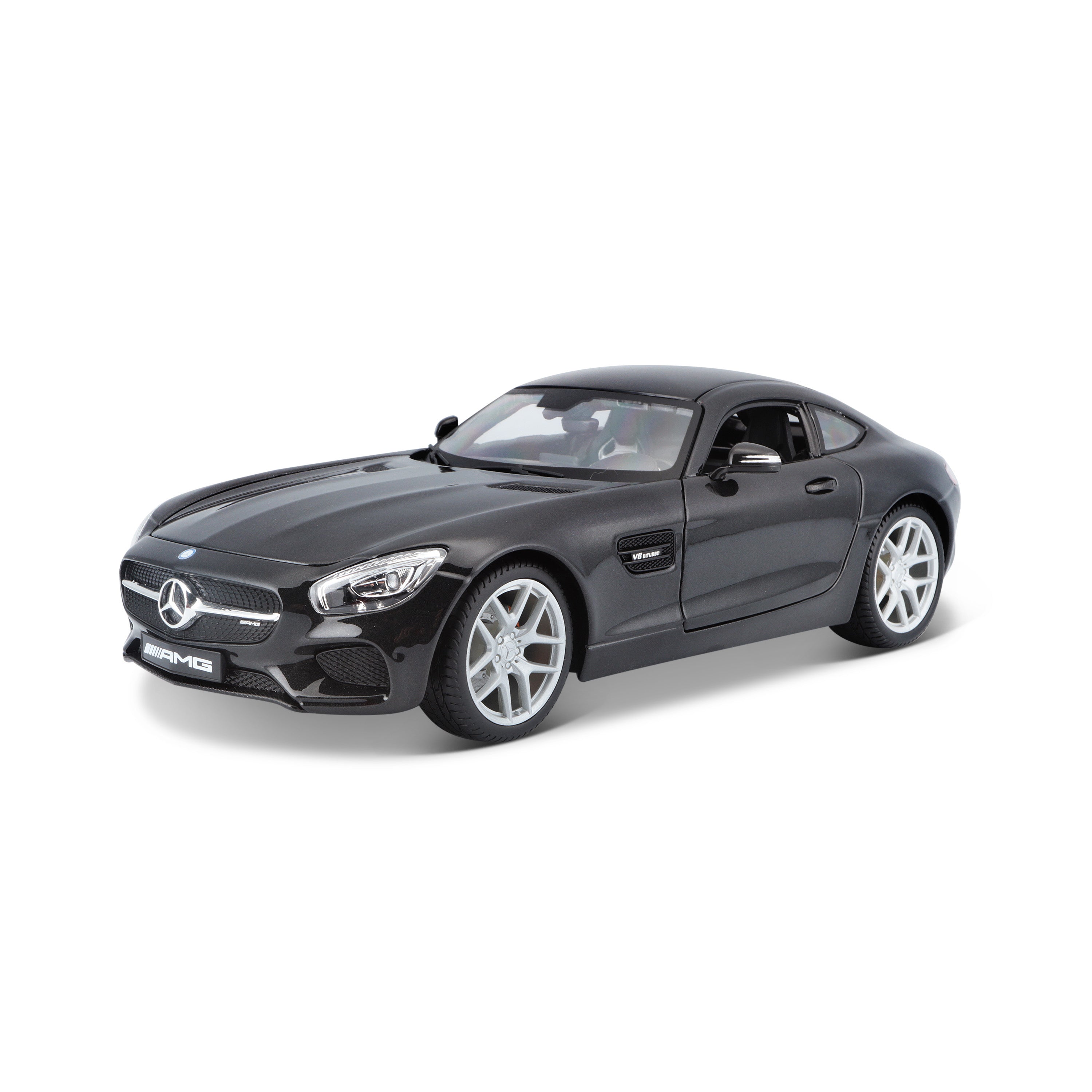 Modellauto Mercedes AMG GT schwarz im Maßstab 1:18