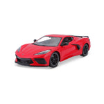 Modellauto Chevrolet Corvette Stingray Coupé rot von 2020 im Maßstab 1:18