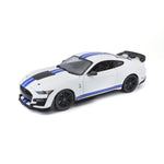 Modellauto Mustang Shelby GT500 weiß von 2020 im Maßstab 1:18