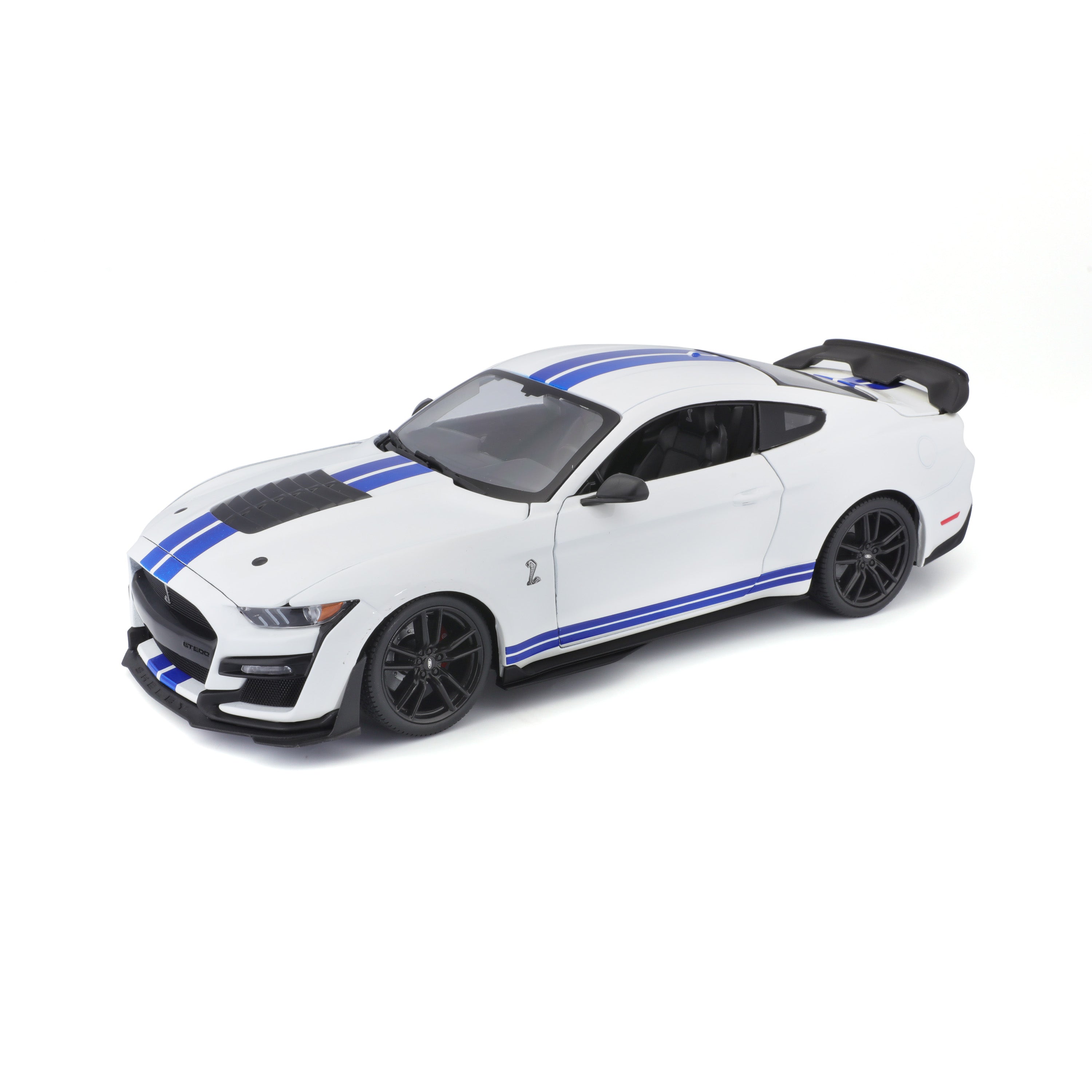 Modellauto Mustang Shelby GT500 weiß von 2020 im Maßstab 1:18