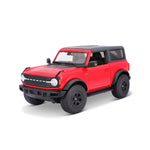 Modellauto Ford Bronco Wildtrak  rot von 2021, 2 Türen im Maßstab 1:18