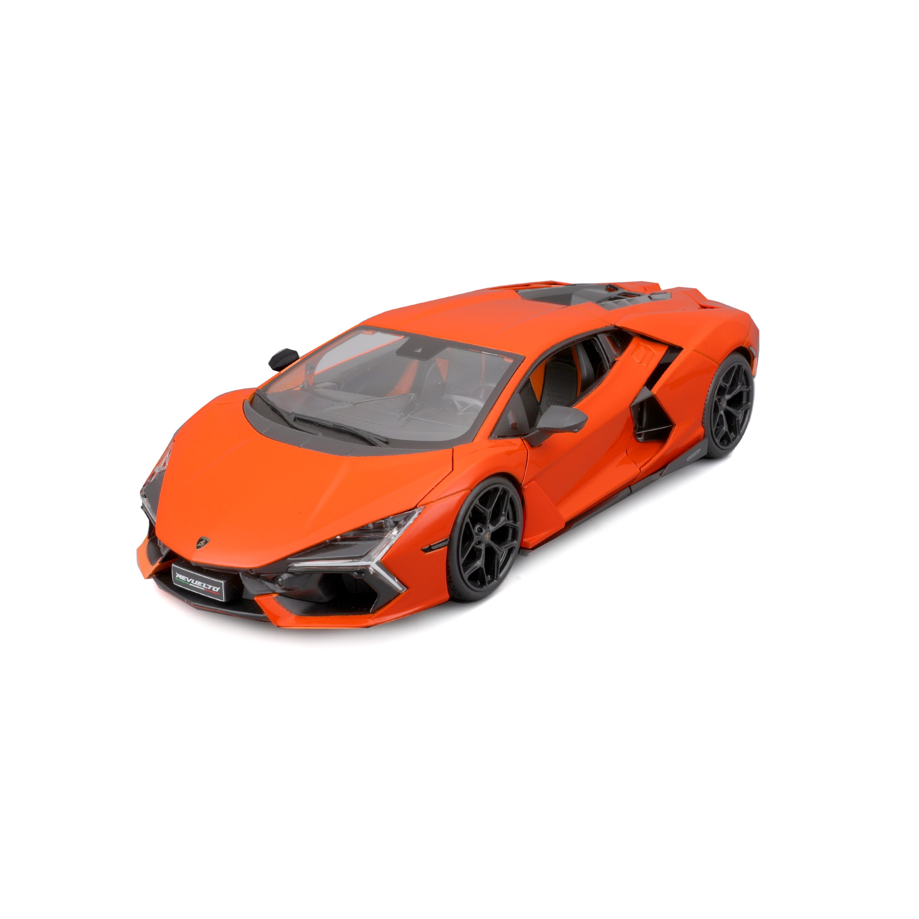 Modellauto Lamborghini Revuelto orange von 2023 im Maßstab 1:18