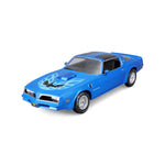 Modellauto Pontiac Firebird Trans Am blau von 1978 im Maßstab 1:18