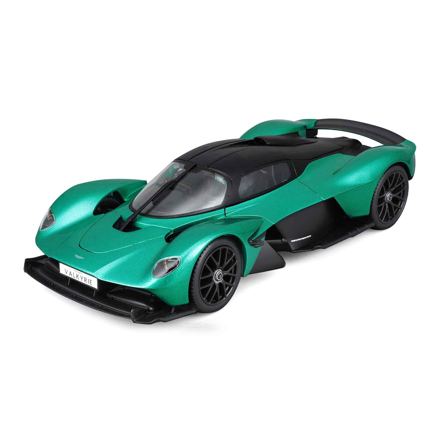 Modellauto Aston Martin Valkyrie grün 2022 im Maßstab 1:18