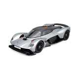 Modellauto Aston Martin Valkyrie silber von 2022 im Maßstab 1:18