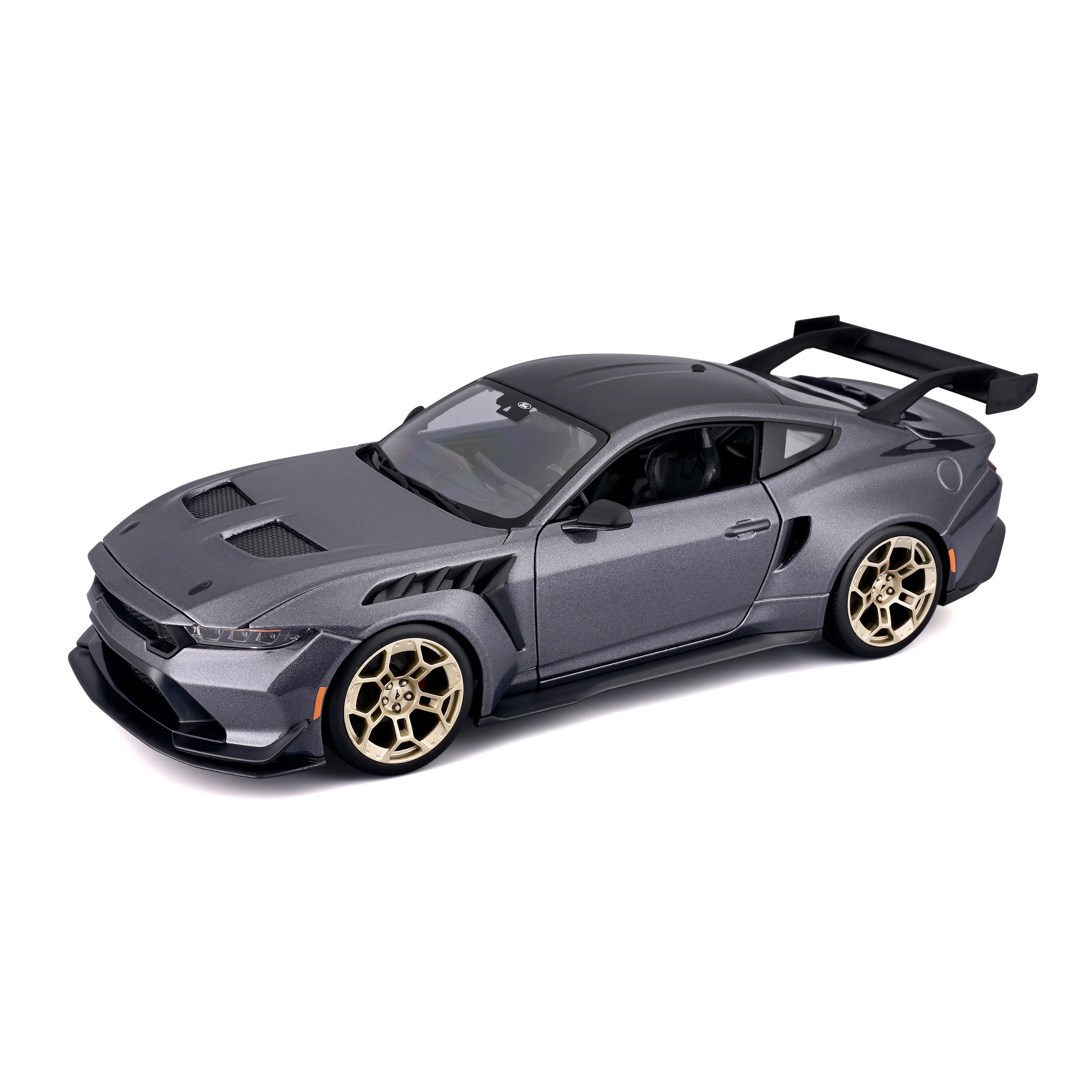 Modellauto Ford Mustang GTD grau von 2025 im Maßstab 1:18